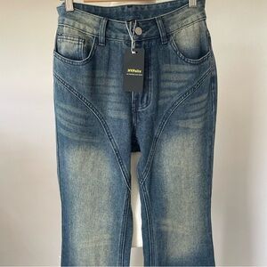 NWT Flared Tinted Blue Jeans size 28